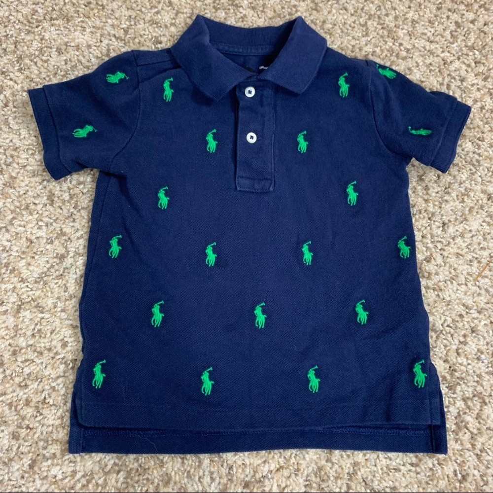 Ralph Lauren blue polo shirt